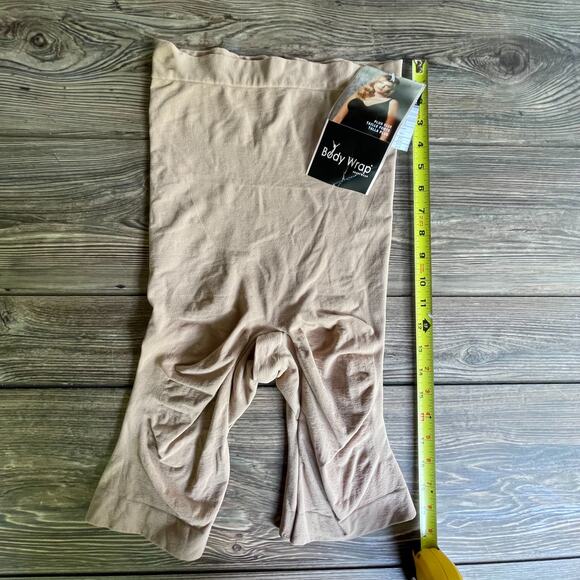 BODY WRAP Tan Beige Long Line Shaper Minimizer Slimming SZ 4X C101585 - Picture 11 of 11